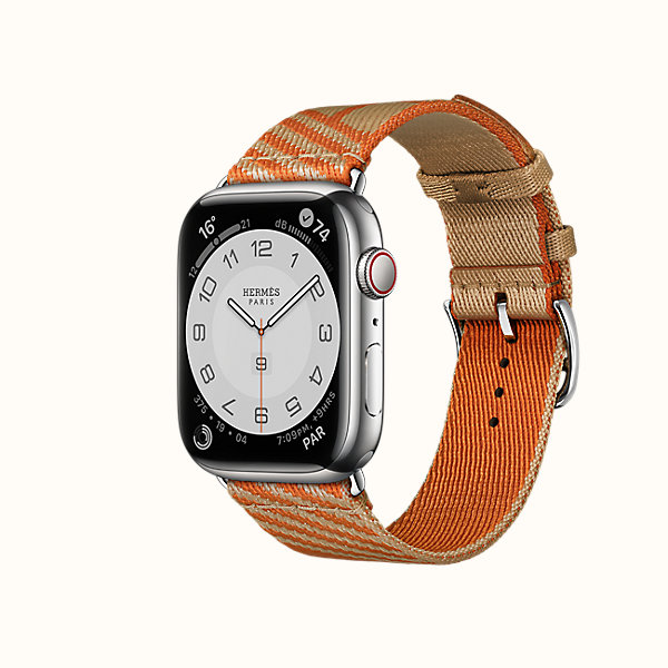 Series 7 case & Band Apple Watch Hermes Single Tour 45 mm Jumping 
